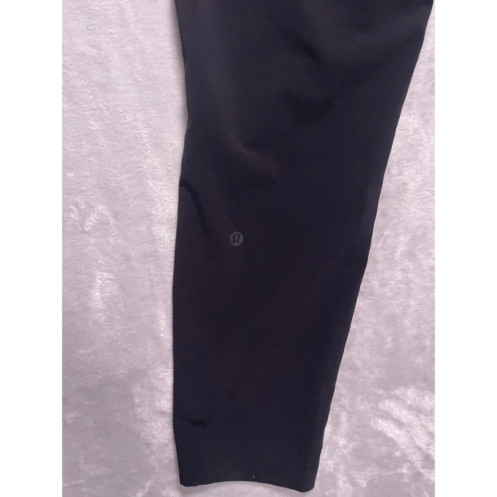 Lululemon Womens 4 Black Joggers Tapered Drawstring Track Pants Gym Workout - Picture 8 of 9